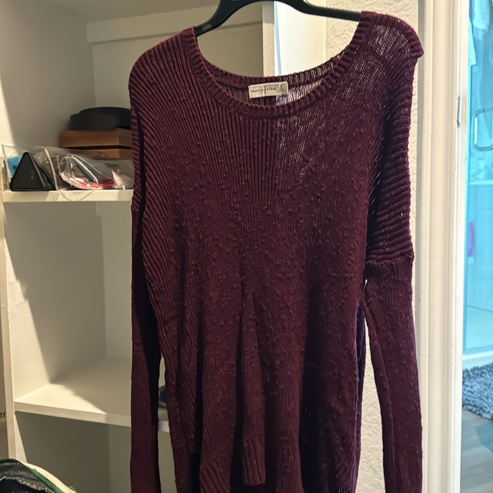 Burgundy sweater